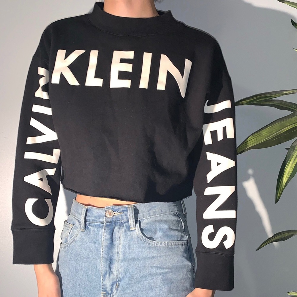 vintage ck cropped sweater